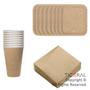 KIT DESCARTABLE POLIPAPEL KRAFT X 1